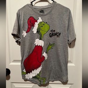 The Grinch Dr Seuss Girls Shirt Junior  XXL (19)  Shirt Lounge Cotton Grey